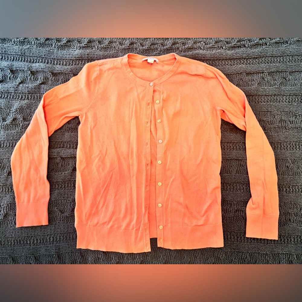 LOFT Vibrant Coral Women's Cardigan Small